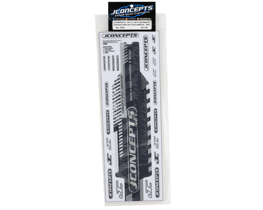 JConcepts Associated B74.2/B74.2D Precut Chassis Protective Sheet (2) - Iron City RC Hobbies