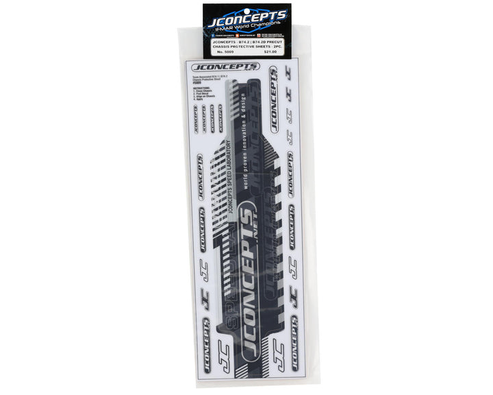 JConcepts Associated B74.2/B74.2D Precut Chassis Protective Sheet (2) - Iron City RC Hobbies