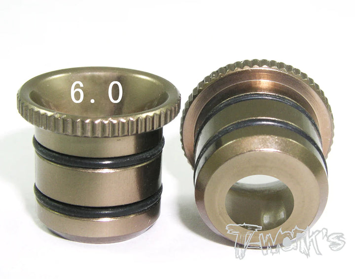 T-Works Aluminum Fluent Carburetor Reducer Set (OS, Novarossi, Go) - Iron City RC Hobbies