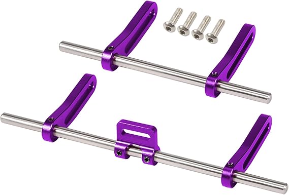 AMK Adjustable 1/10 Scale Bumper Mount Front/Rear Metal Bumper Set (Choose Color)