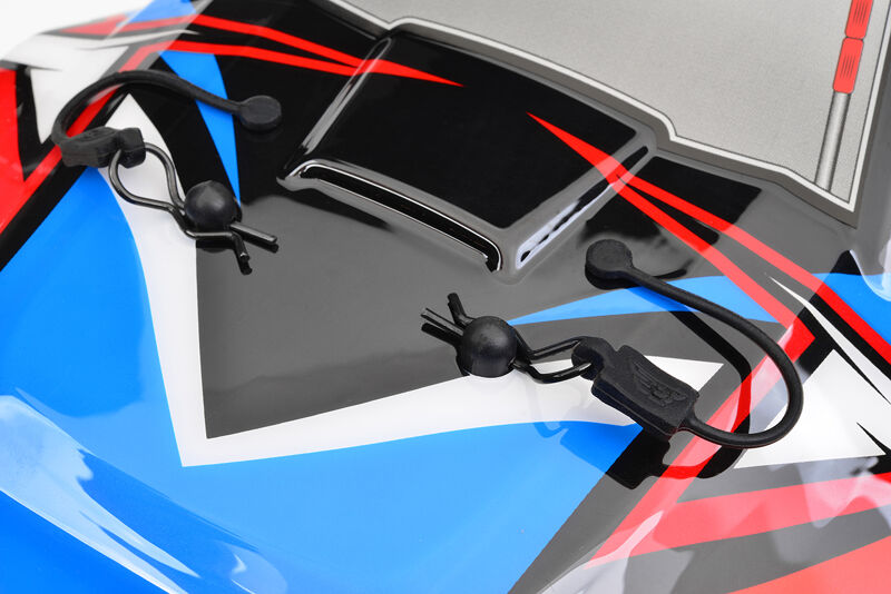 Team Corally Body Clip Retainer w/ Body clip - Black - 6 pcs - Iron City RC Hobbies