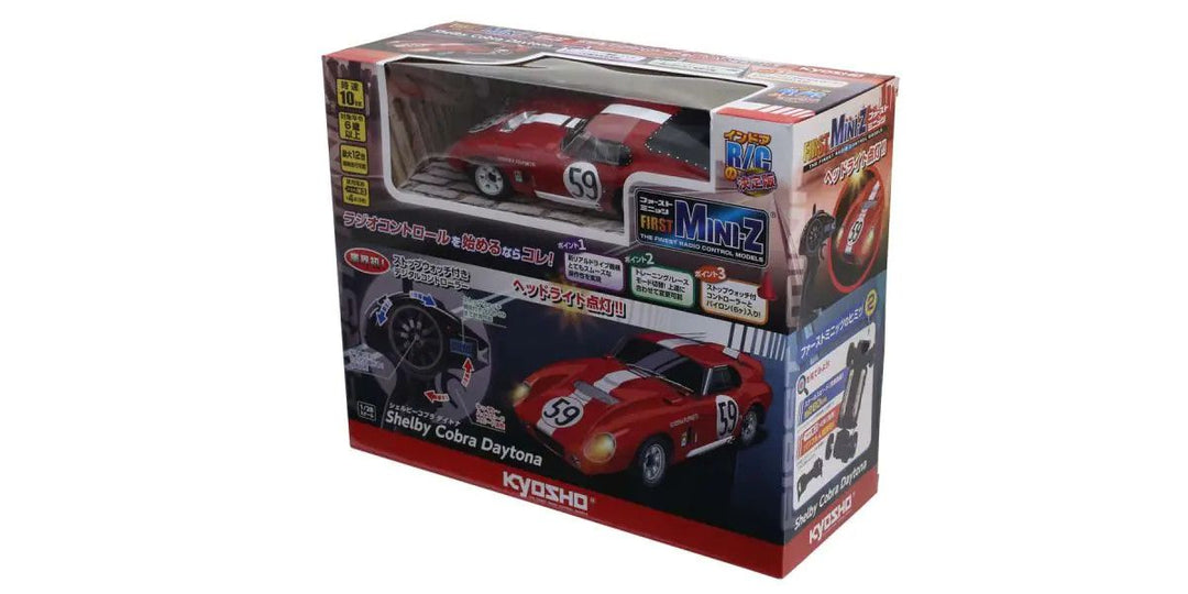 Kyosho FIRST Mini-Z Shelby Cobra Daytona Red - Iron City RC Hobbies
