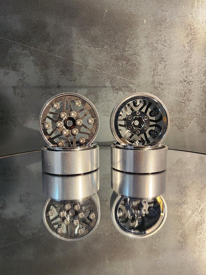 Stainless 24 1.3" Forged Carbon Wheel Set