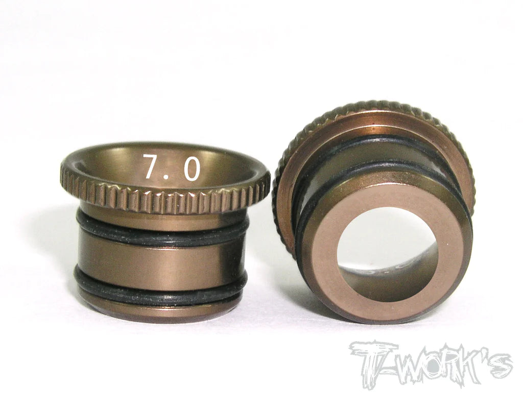 T-Works Aluminum Fluent Carburetor Reducer Set (OS, Novarossi, Go) - Iron City RC Hobbies