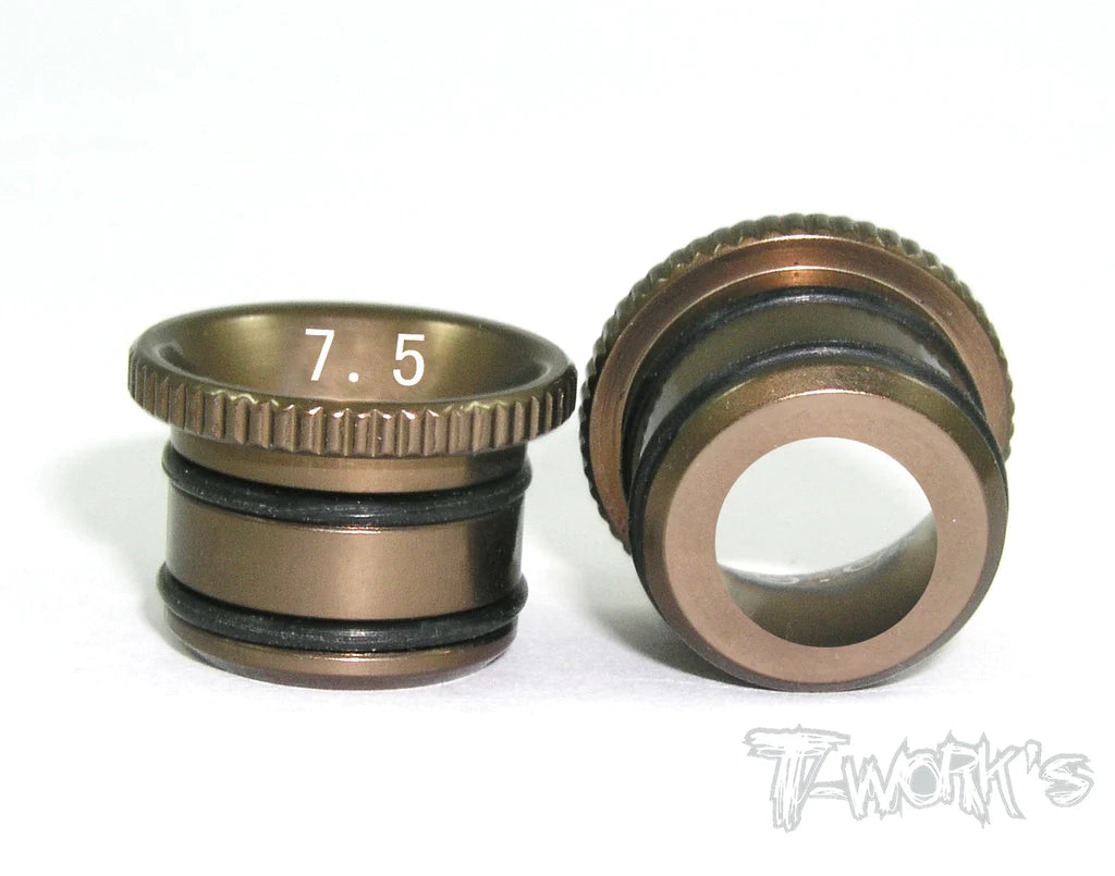 T-Works Aluminum Fluent Carburetor Reducer Set (OS, Novarossi, Go) - Iron City RC Hobbies