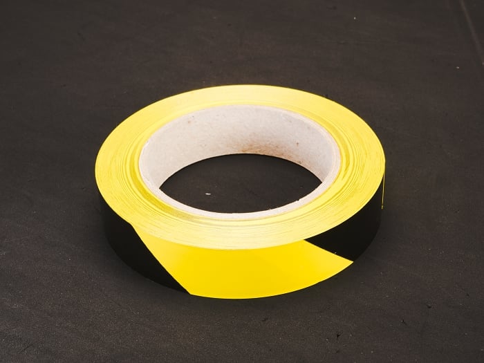 RCP Tracks Black/Yellow Vinyl Tape 1" x 100 Feet - Iron City RC Hobbies