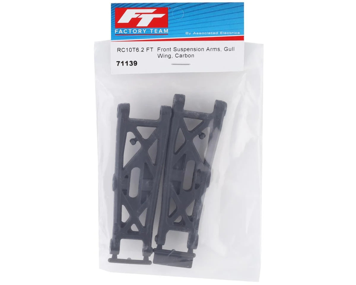 Team Associated RC10T6.2 Factory Team Carbon Front "Gullwing" Arms - Iron City RC Hobbies