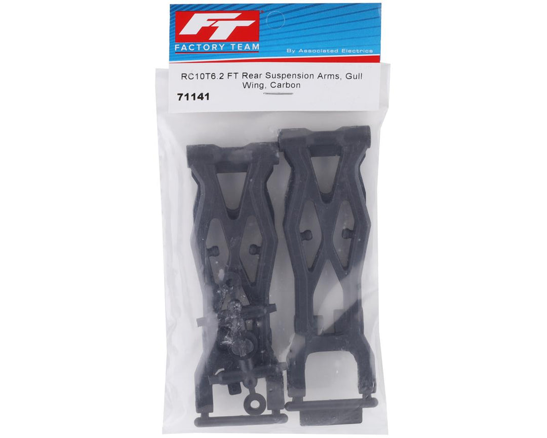 Team Associated RC10T6.2 Factory Team Carbon Rear "Gullwing" Arms - Iron City RC Hobbies