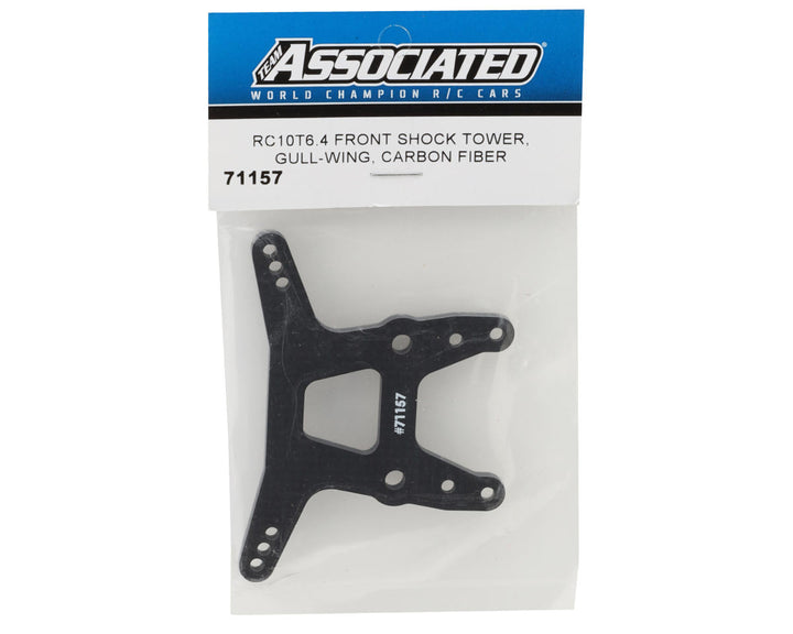 Team Associated RC10T6.4 Carbon Front Shock Tower (Gullwing Arm) - Iron City RC Hobbies