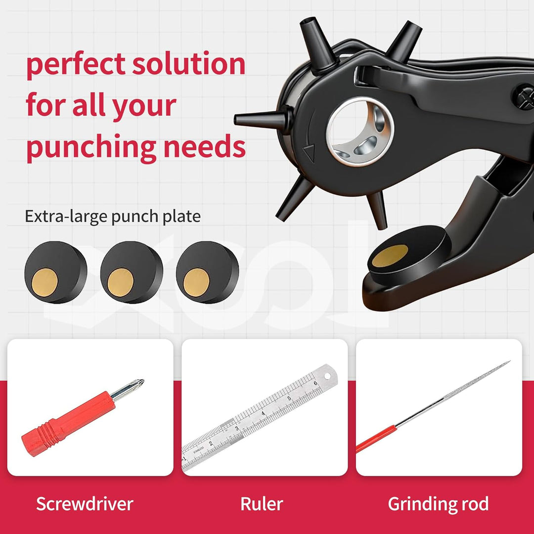 Revolving Punch Plier Kit, XOOL