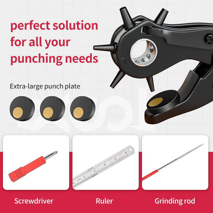 Revolving Punch Plier Kit, XOOL
