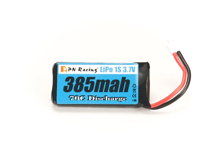 PN Racing LiPo 1S 3.75V 385mah 70C Battery - Iron City RC Hobbies