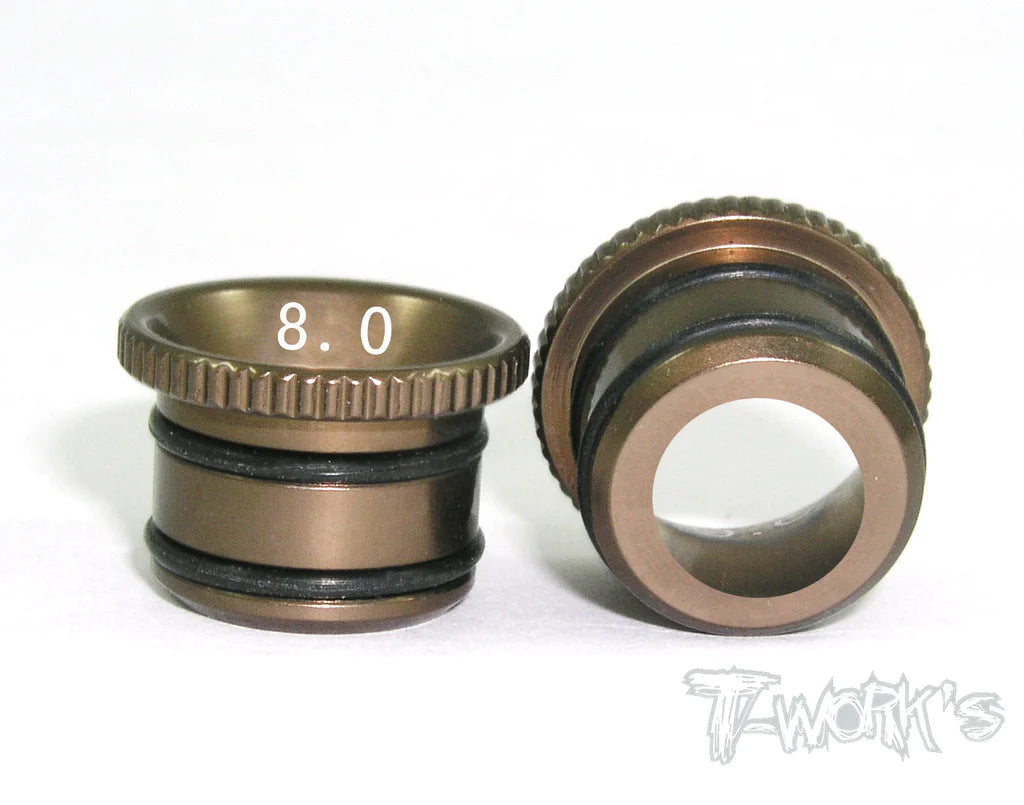 T-Works Aluminum Fluent Carburetor Reducer Set (OS, Novarossi, Go) - Iron City RC Hobbies