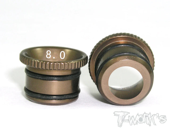 T-Works Aluminum Fluent Carburetor Reducer Set (OS, Novarossi, Go) - Iron City RC Hobbies