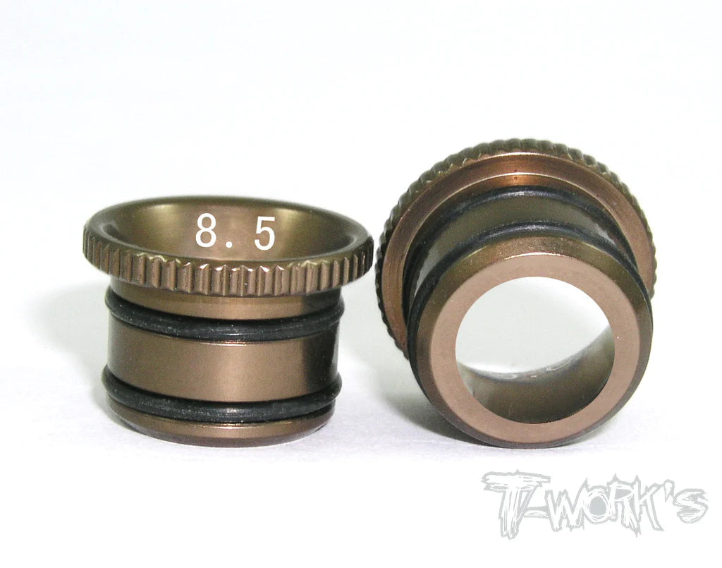 T-Works Aluminum Fluent Carburetor Reducer Set (OS, Novarossi, Go) - Iron City RC Hobbies