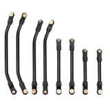 MEUS Racing 8PCS SCX24 Double Bent High Clearance Chassis Links for Axial 1/24 SCX24 Gladiator RC Crawler