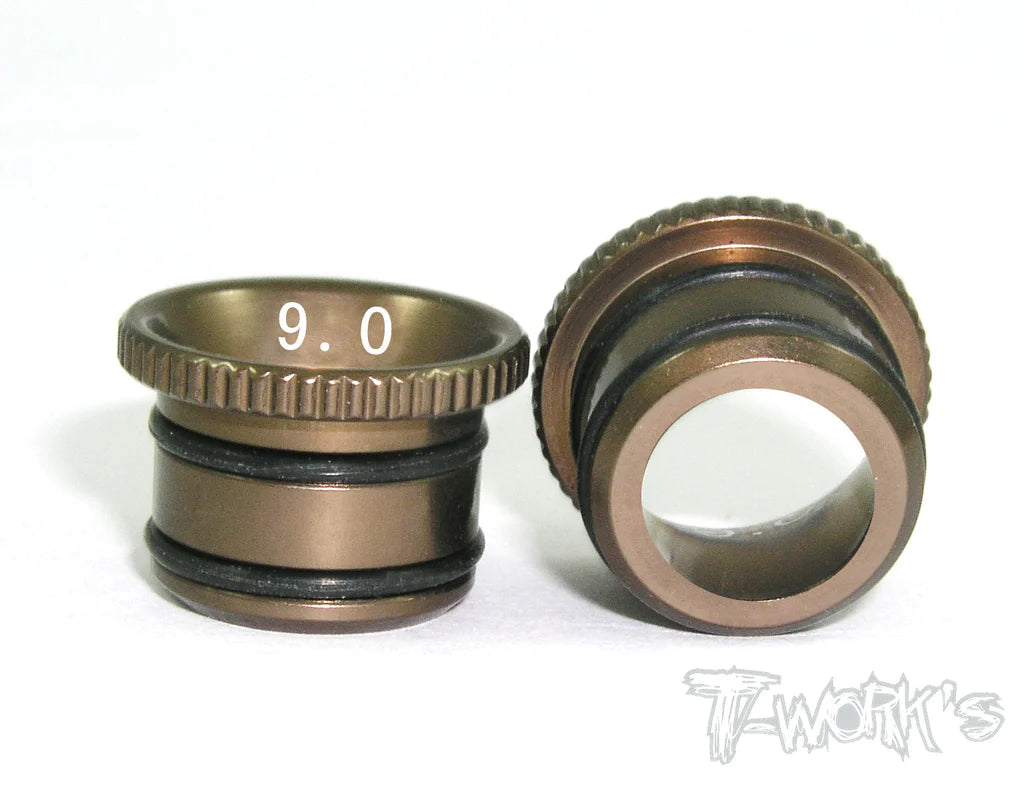 T-Works Aluminum Fluent Carburetor Reducer Set (OS, Novarossi, Go) - Iron City RC Hobbies