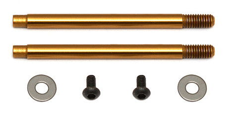 Team Associated 3x21 mm Shock Shafts (V2), Ti-Nitirde - Iron City RC Hobbies