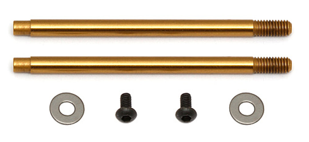 Team Associated 3x27.5 mm Shock Shafts (V2), TiN - Iron City RC Hobbies