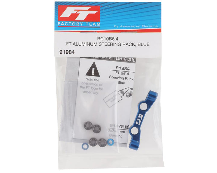 Team Associated RC10B6.4 Factory Team Steering Rack (Blue)91984 - Iron City RC Hobbies