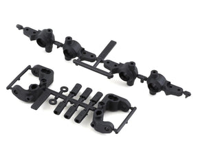 Team Associated RC10B6.4 -1mm Scrub Caster & Steering Blocks (Carbon) - Iron City RC Hobbies