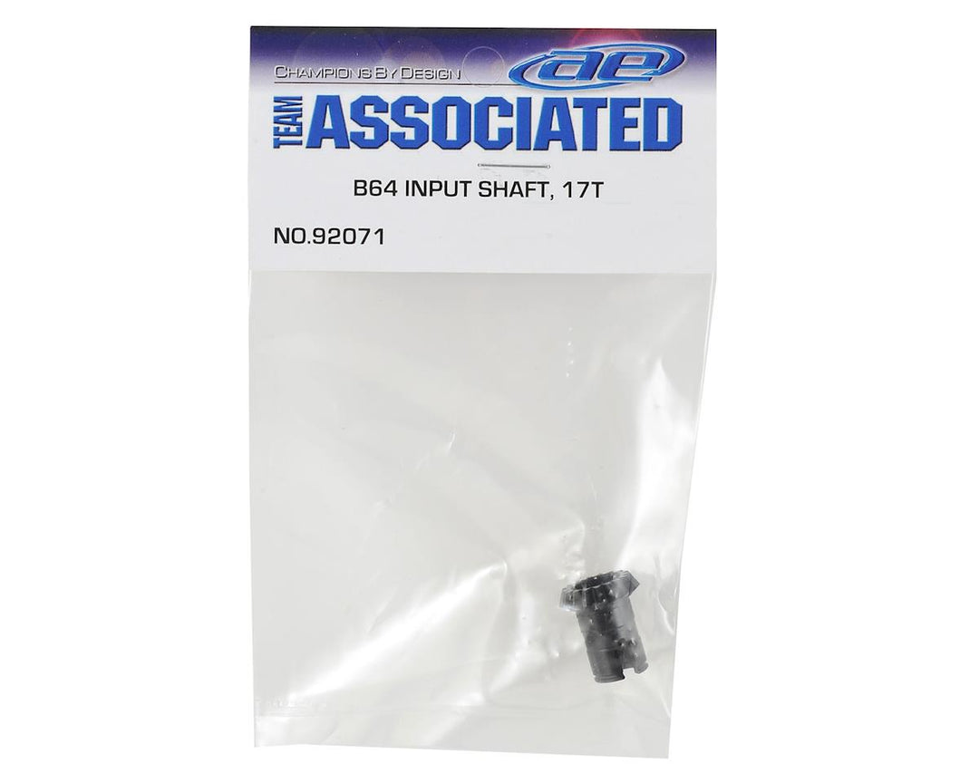 Team Associated B64 Input Shaft (17T) - Iron City RC Hobbies