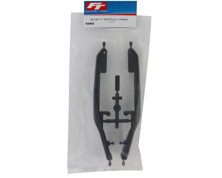 Team Associated RC10B7 Factory Team Carbon Side Rails (2) - Iron City RC Hobbies