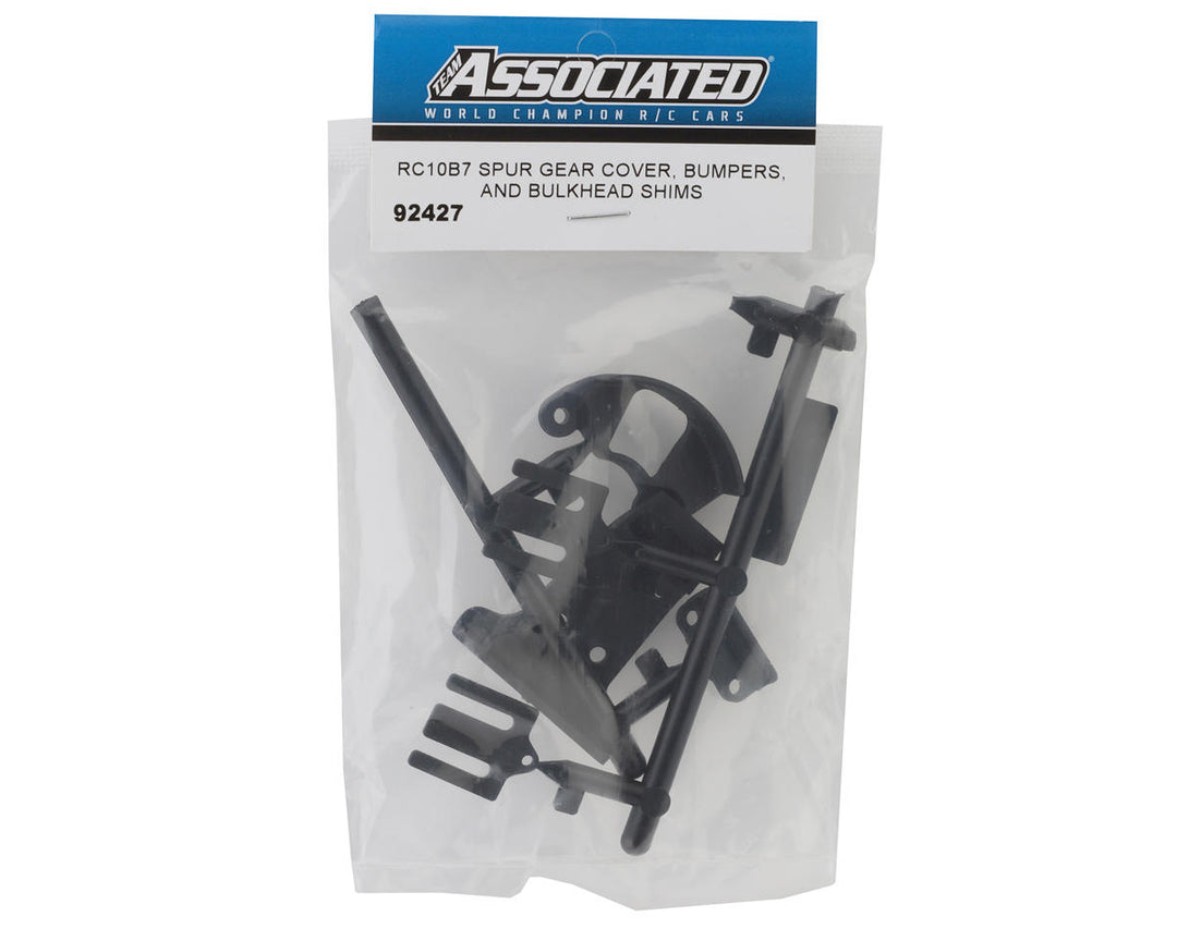 Team Associated RC10B7 Spur Gear Cover, Bumpers & Bulkhead Shims Set - Iron City RC Hobbies