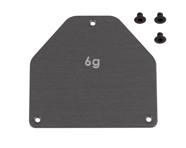 Team Associated RC10B7 Factory Team Aluminum Servo Weight Plate (6g) - Iron City RC Hobbies