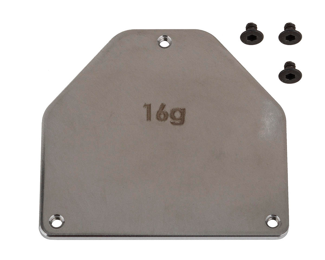 Team Associated RC10B7 Factory Team Steel Servo Weight Plate (16g) - Iron City RC Hobbies