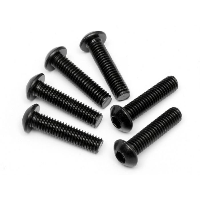 HPI Racing 94909 Button Head Screw M6x25mm 4.0mm Hex Socket (6 pieces) Baja