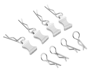 Hot Racing 1/10 Aluminum EZ Pulls w/Body Clips (4) - Iron City RC Hobbies