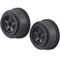 1/10 SHORT COURSE FRONT/REAR 2.2/3.0 WHEELS, 14MM HEX, BLACK (2)