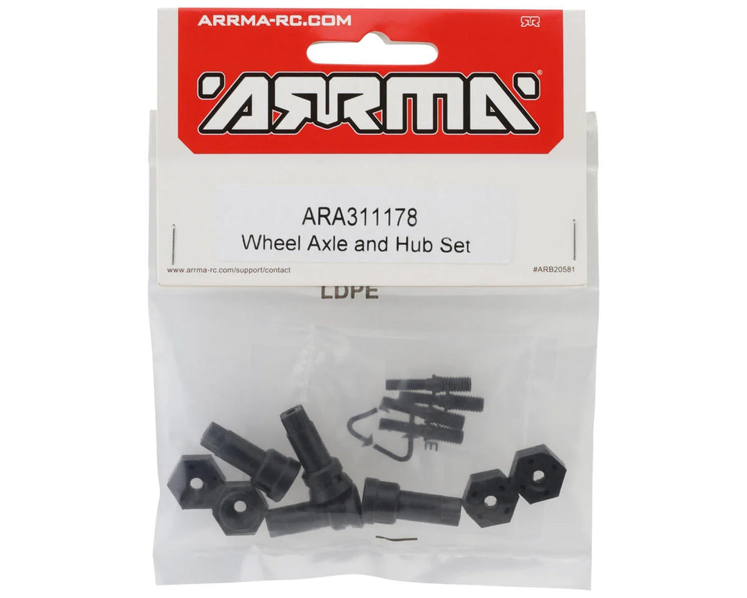 Arrma Front & Rear Wheel Hub Assembly Set (Granite/Typhon Grom) - Iron City RC Hobbies