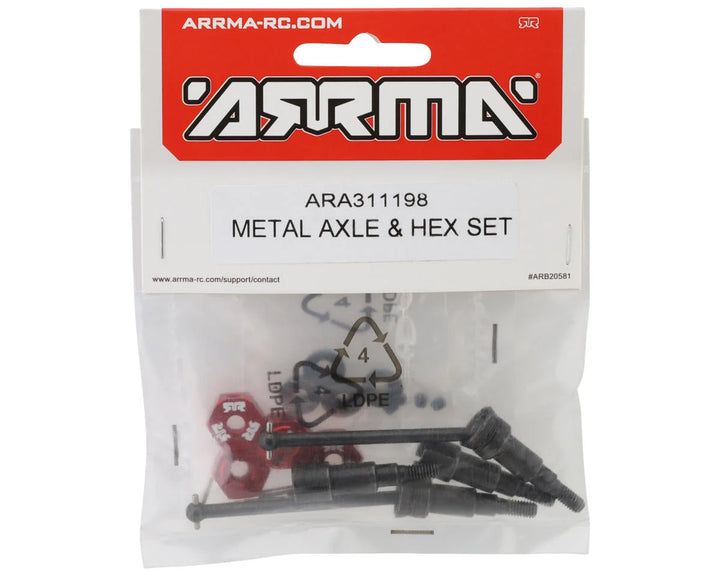 Arrma Metal Axle & Hex Set (Grom) - Iron City RC Hobbies