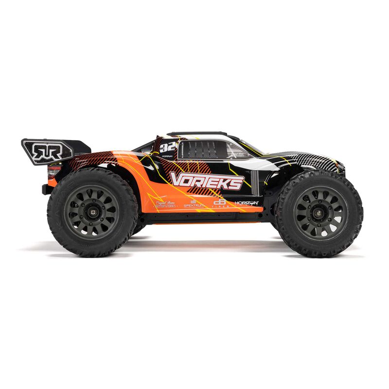 Arrma 1/10 VORTEKS MEGA 550 2WD Stadium Truck RTR with Battery & Charger, Orange