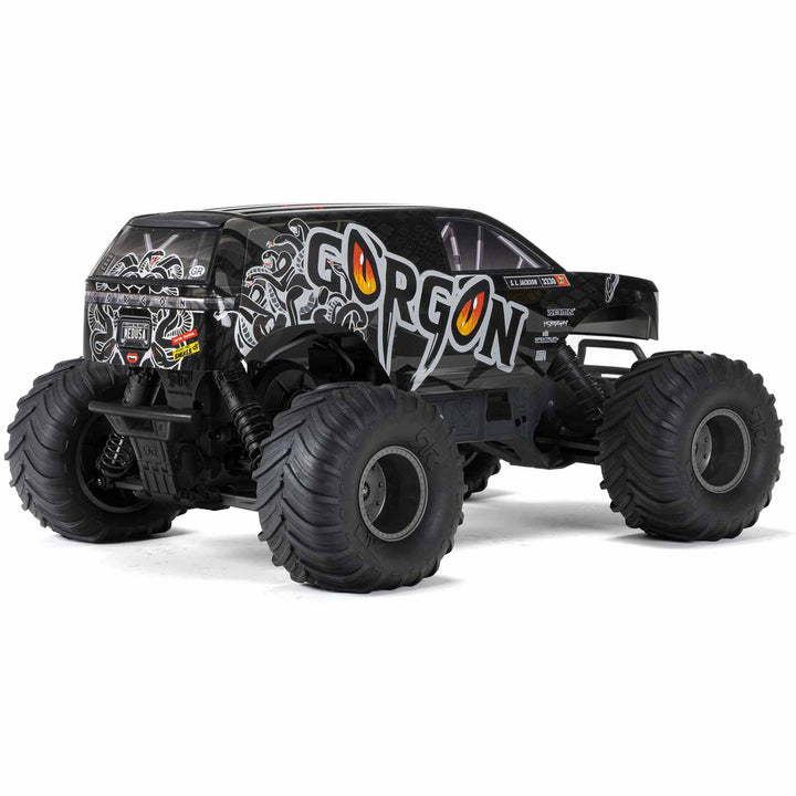 ARRMA 1/10 GORGON 2WD RTA Kit Brushed Monster Truck (Battery & Charger Included), Gun Metal