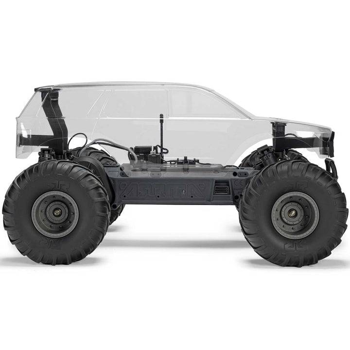 ARRMA 1/10 GORGON 2WD RTA Kit Brushed Monster Truck (Battery & Charger Included), Clear