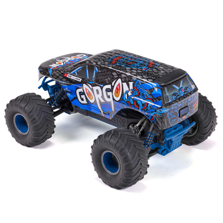 ARRMA 1/10 GORGON 2WD RTR Brushed Monster Truck, Blue