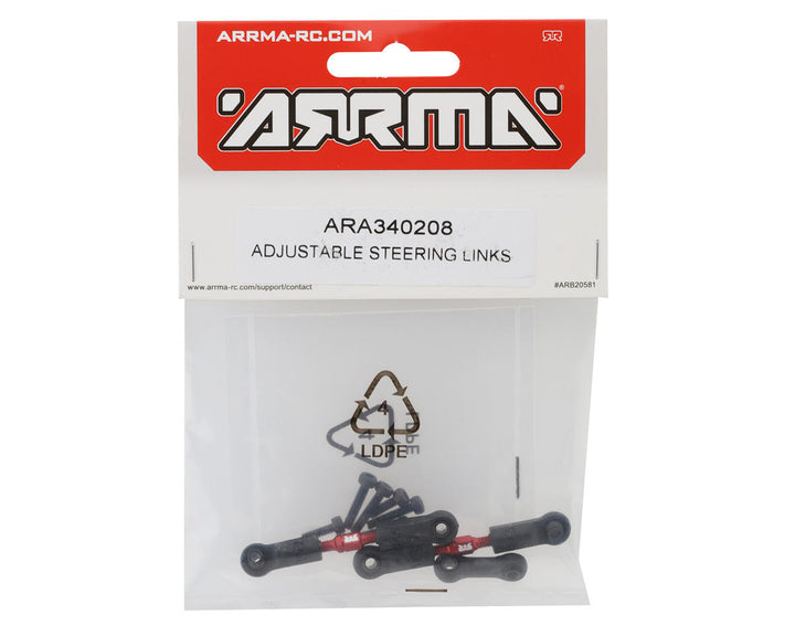 Arrma Adjustable Aluminum Steering Links (2) - Iron City RC Hobbies