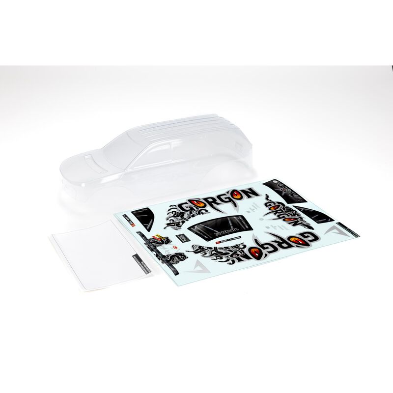 ARRMA GORGON Clear Body with Decals & Window Masks