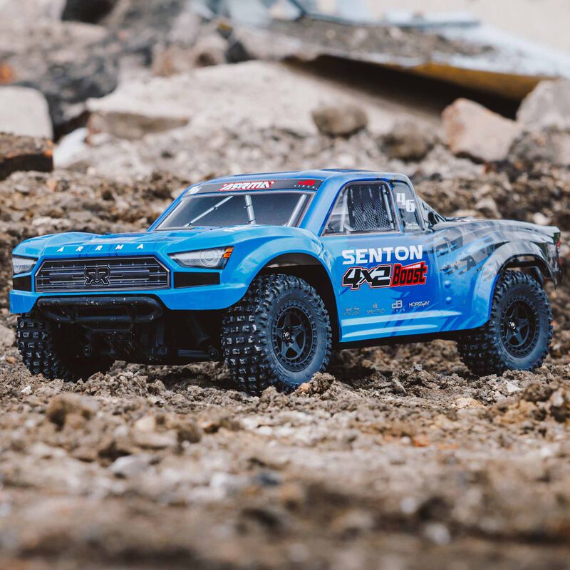 ARRMA 1/10 SENTON 4X2 BOOST MEGA 550 Brushed Short Course Truck RTR with Battery & Charger