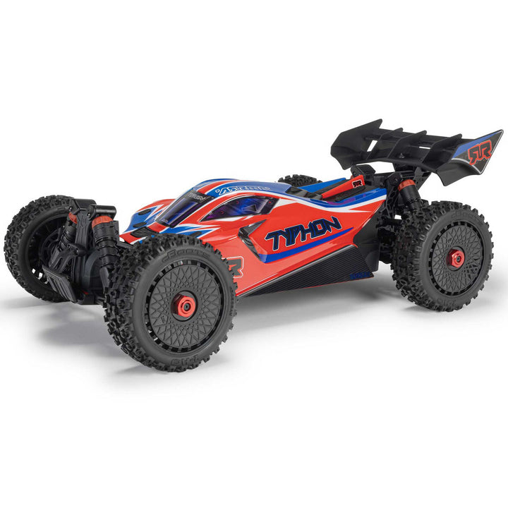 ARRMA 1/8 TYPHON MEGA 665 4X4 RTR Brushed Buggy, Red
