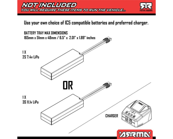 Arrma Granite 4x4 V4 223S DSC 1/10 RTR Brushless 4WD Monster Truck w/Spektrum SLT3 2.4GHz Radio - Iron City RC Hobbies