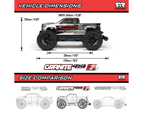 Arrma Granite 4x4 V4 223S DSC 1/10 RTR Brushless 4WD Monster Truck w/Spektrum SLT3 2.4GHz Radio - Iron City RC Hobbies