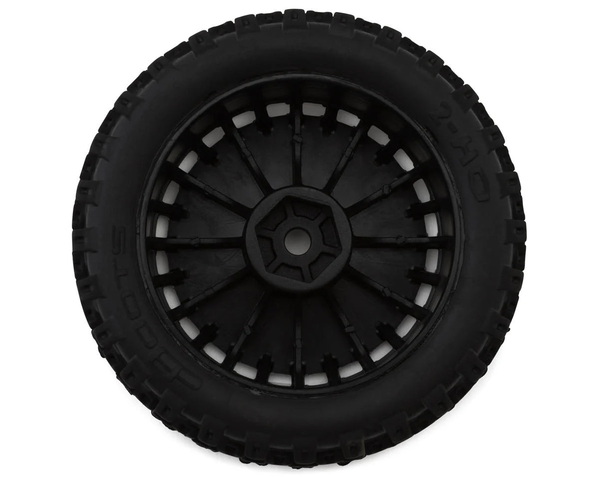 Arrma dBoots "2-HO" Pre-Mounted Tire Set (Black) (4)