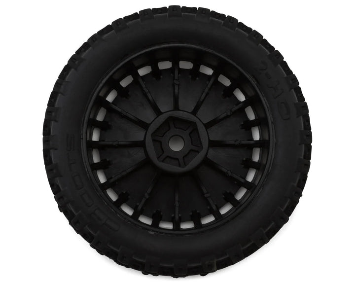 Arrma dBoots "2-HO" Pre-Mounted Tire Set (Black) (4) - Iron City RC Hobbies
