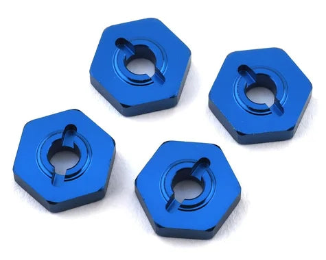 Associated FT Reflex 14B/14T Aluminum Wheel Hexes (Blue) (4) - Iron City RC Hobbies