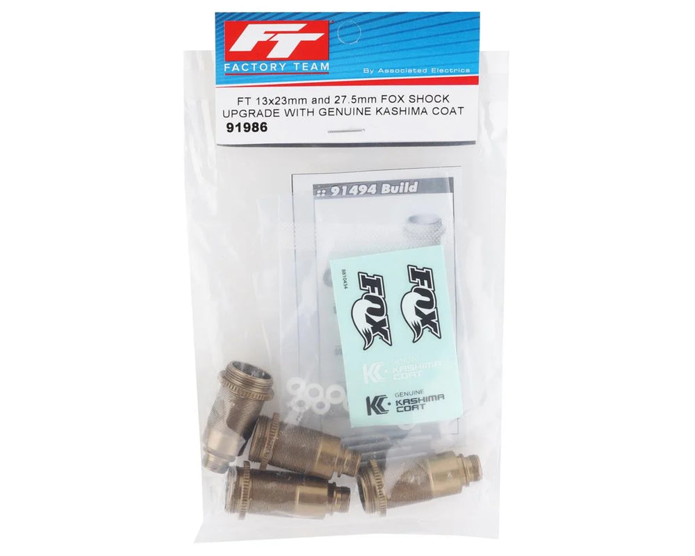 Team Associated Factory Team FOX Kashima Coated Shock Body Kit (13x23mm & 27.5mm) - Iron City RC Hobbies