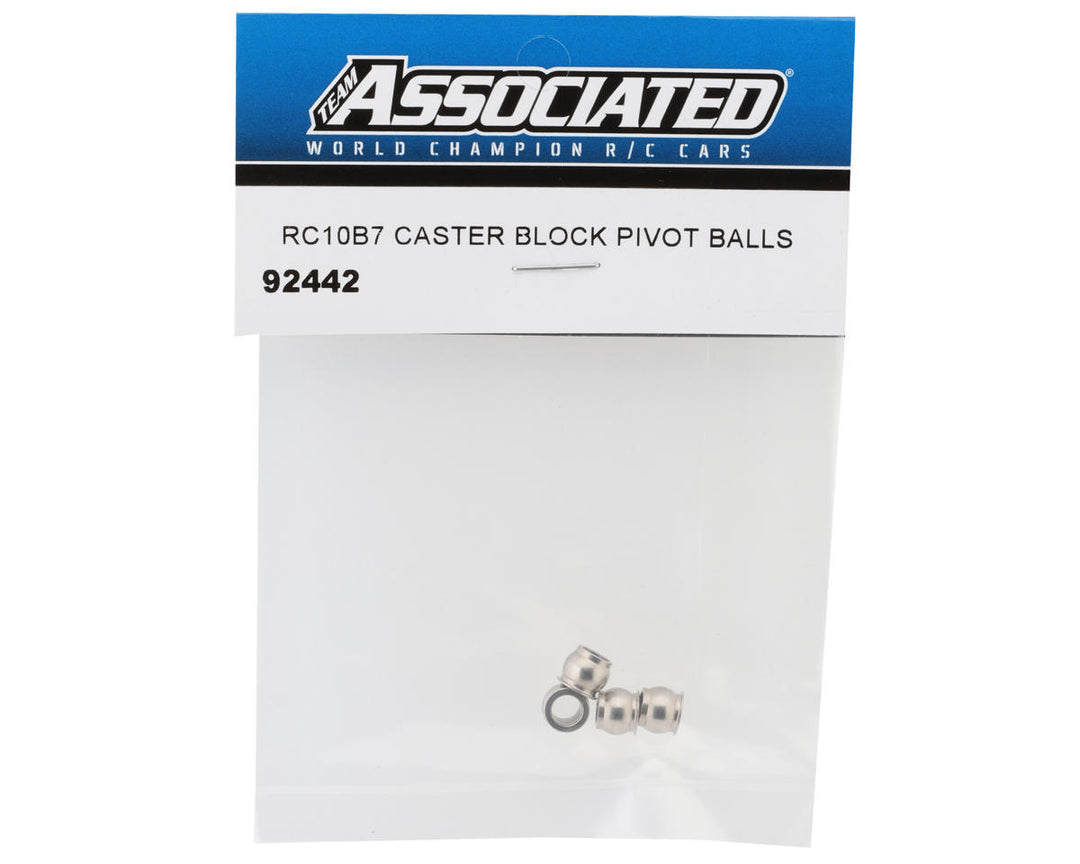 Team Associated RC10B7 Caster Block Pivot Balls (4) - Iron City RC Hobbies